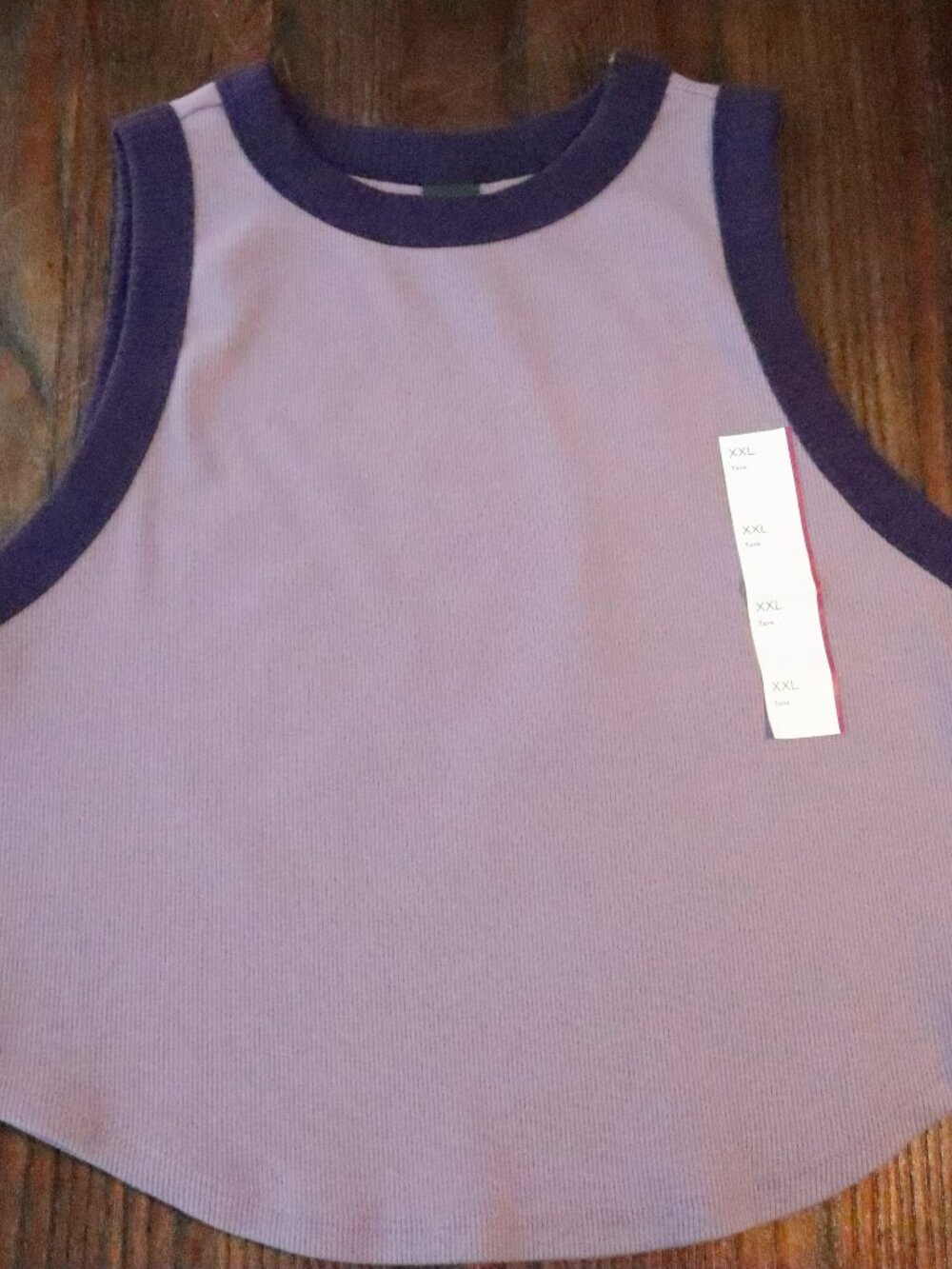 Wild Fable Ribbed Tank with Contrast Trim - Picture 1 of 8